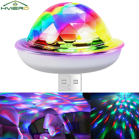 Mini USB RGB Disco Crystal Ball Light | DJ Party Stage Lamp USB Party Light Oasis Select