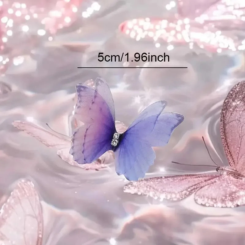 10pcs Elegant 3D Butterfly Hair Decorations – DIY Headwear & Craft Embellishments Hair Accessory Peaceful Pleasures Health and Wellness