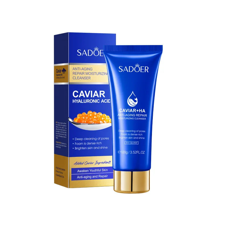 SADOER Caviar Foam Face Wash – Deep Cleanse & Anti-Wrinkle