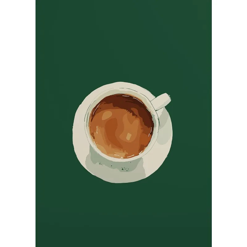 Retro Food Illustration Canvas Wall Art | Kitchen Home Decor