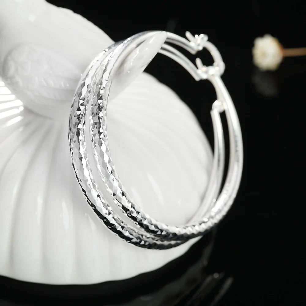 3CM Circle Hoop Earrings for Women – Trendy Fashion Jewelry