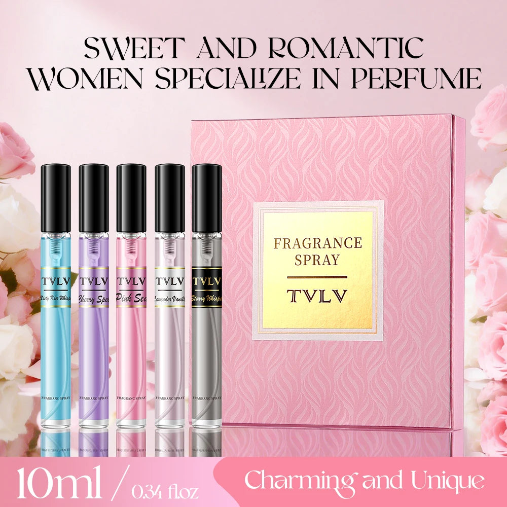 Alcohol-Free Women's Fragrance Gift Set | 5-Piece Floral Spray