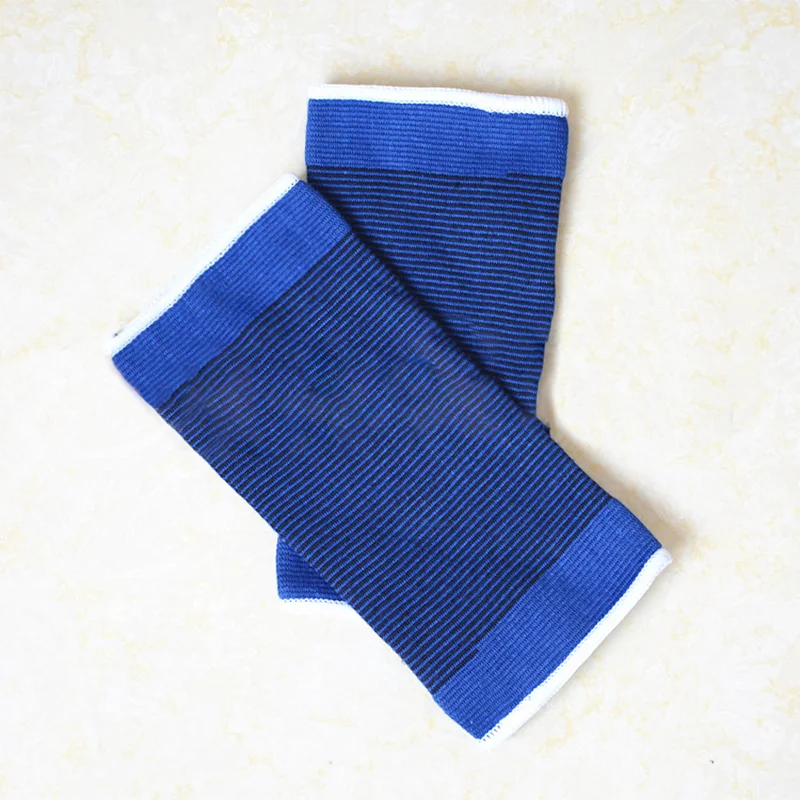 One Pair Blue Comfortable cotton Material Knitted Elbow Protector for Enhanced Elbow Support Protection Sports Elbow Protection Peaceful Pleasures Health and Wellness Blue