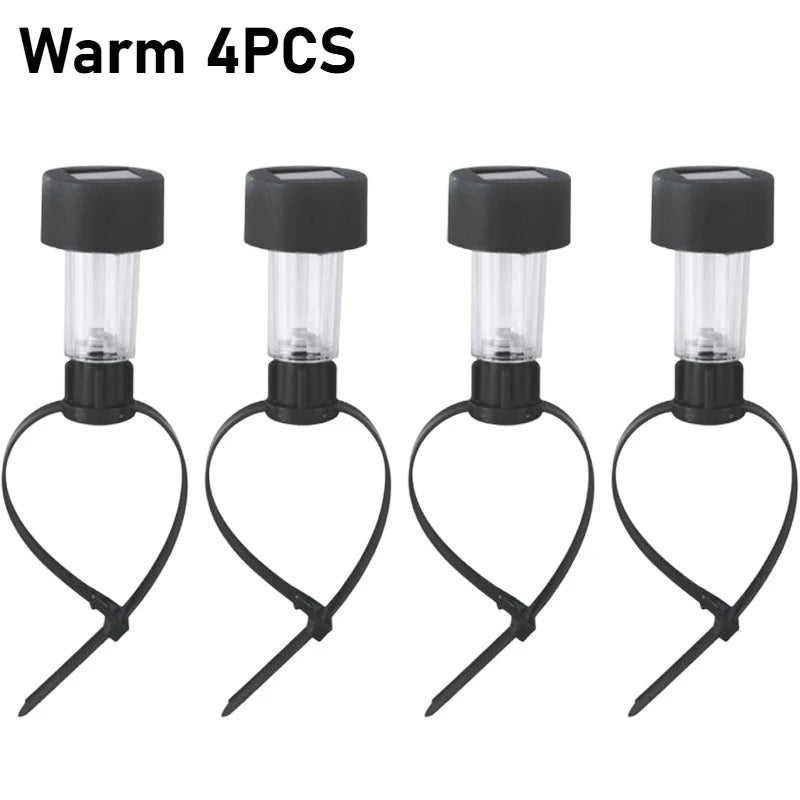 Solar Pool Lights Waterproof LED Fence & Ground Lamp Set