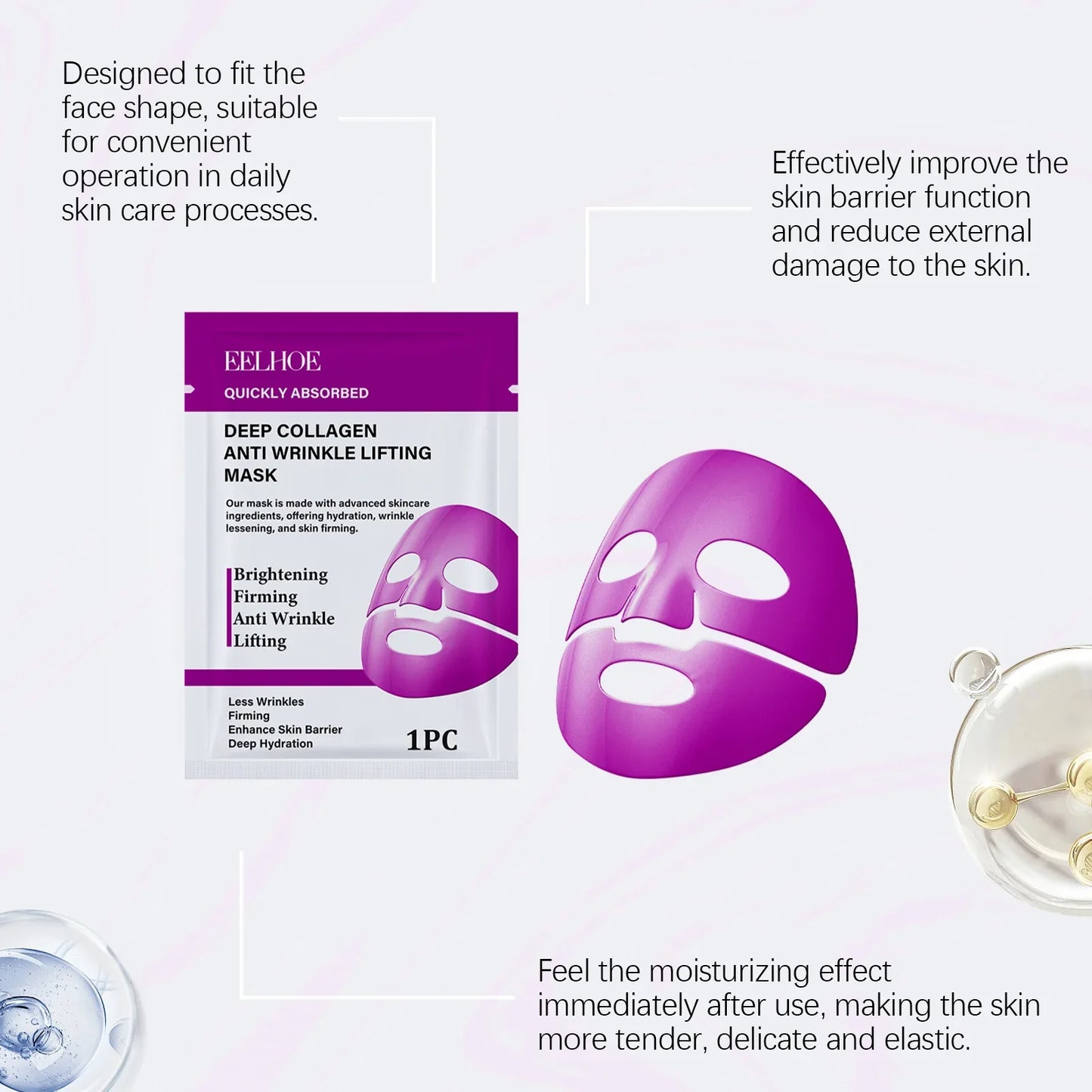 Hoygi Collagen Facial Mask – Hydrating, Firming & Brightening
