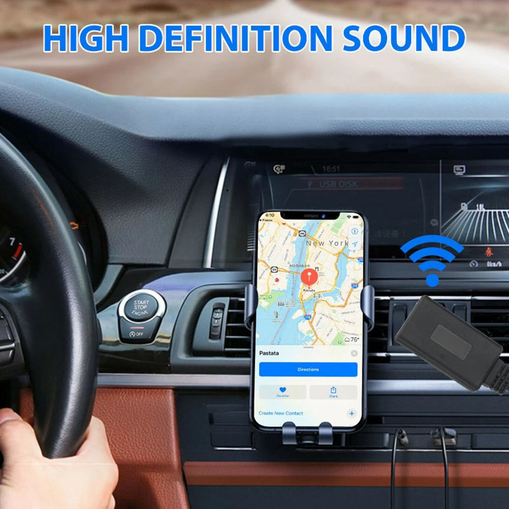Bluetooth 5.0 Car Receiver – AUX USB Wireless Audio Adapter