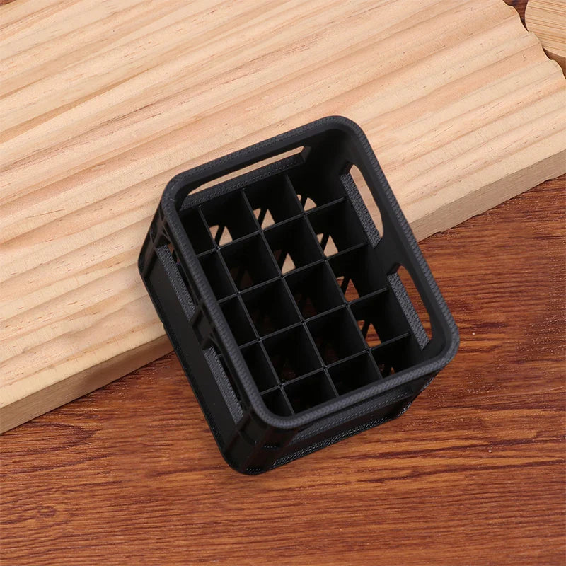 Stackable AA AAA Battery Storage Box | Beer Crate Organizer