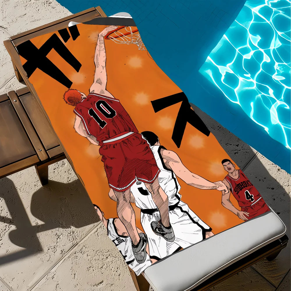 Slam Dunk Anime Beach Towel – Quick Dry Microfiber | 11 Sizes Anime Beach Towel Peaceful Pleasures Health and Wellness z1 STJ100x200CM