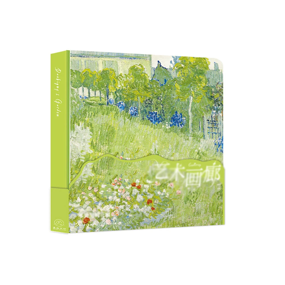 Art Gallery Square Notebook Beauty Monet Van Gogh Classic Paintings
