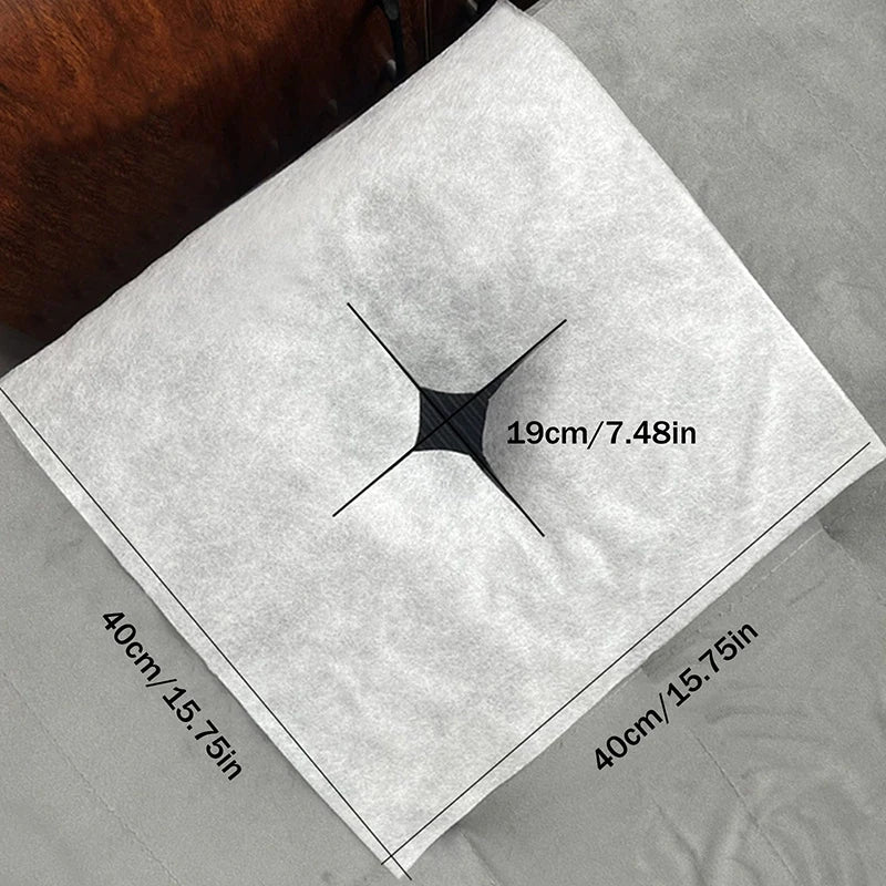 100pcs Disposable Beauty Salon Face Towel With Hole For Face Lying Pillow Massage Bed Hole Cross Lightweight Breathable Face Peaceful Pleasures Health and Wellness C