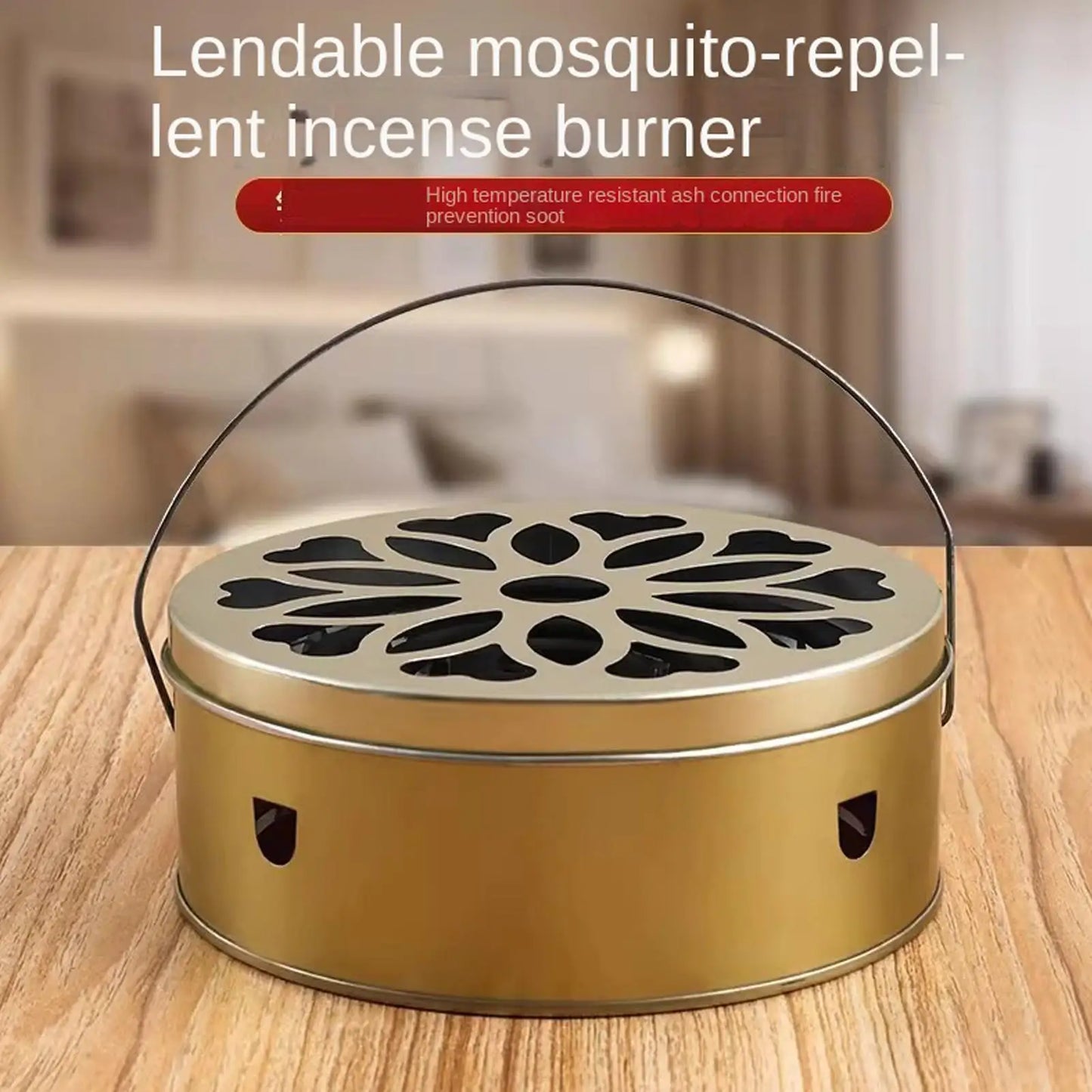Portable Stainless Steel Coil & Incense Holder Box with Lid