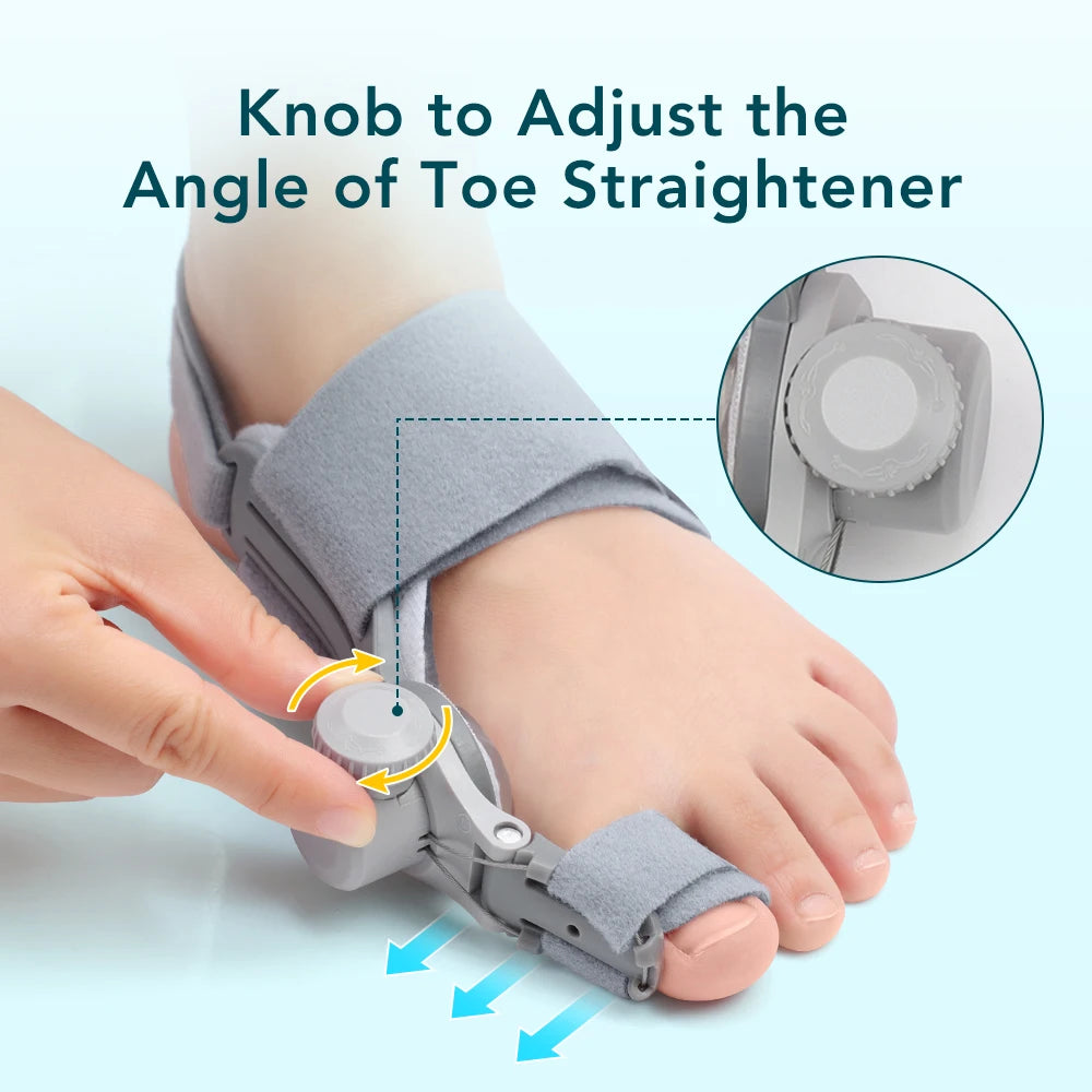 Bunion Corrector Big Toe Hallux Valgus Foot Brace Angle Adjuster Bone Thumb Straightener Orthopedic Strap Pedicure Care Tool Peaceful Pleasures Health and Wellness