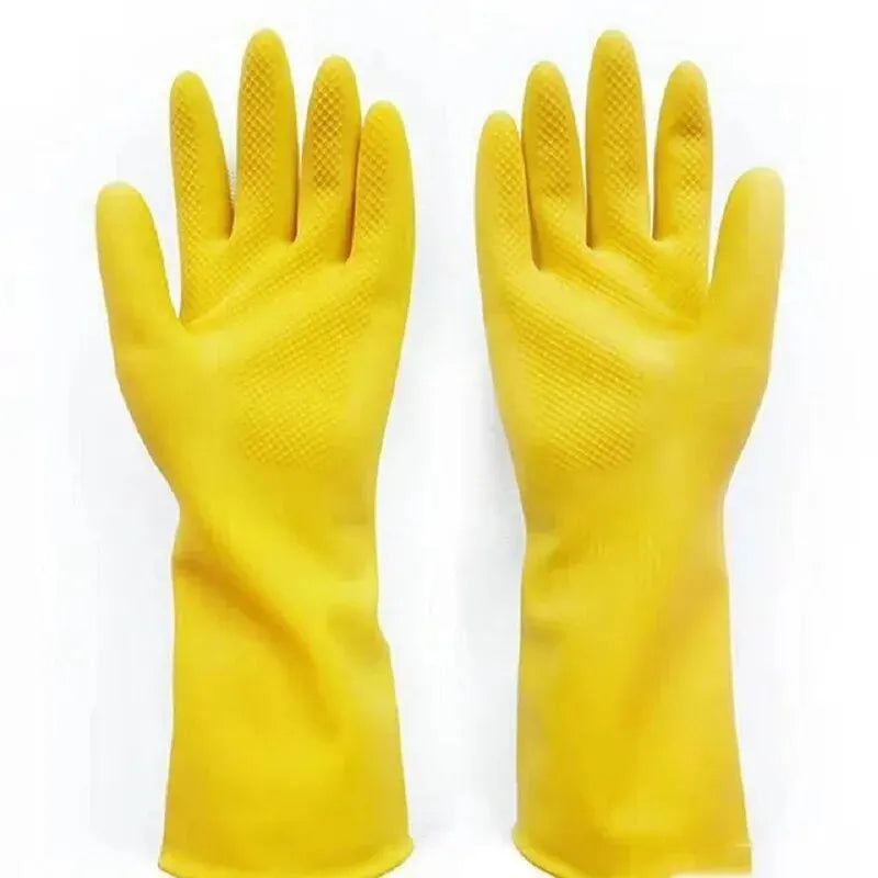 Waterproof Latex Dishwashing Gloves – Non-Slip Kitchen Cleaning