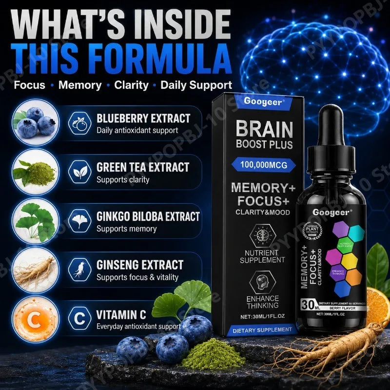 Herbal Wellness Drops – Blueberry Ginkgo Ginseng Vitamin C 30ml