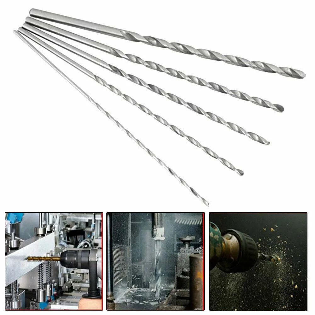 Extra Long HSS Drill Bits 2 3 5 4 Double Fluted Bit Metal Wood Deep
