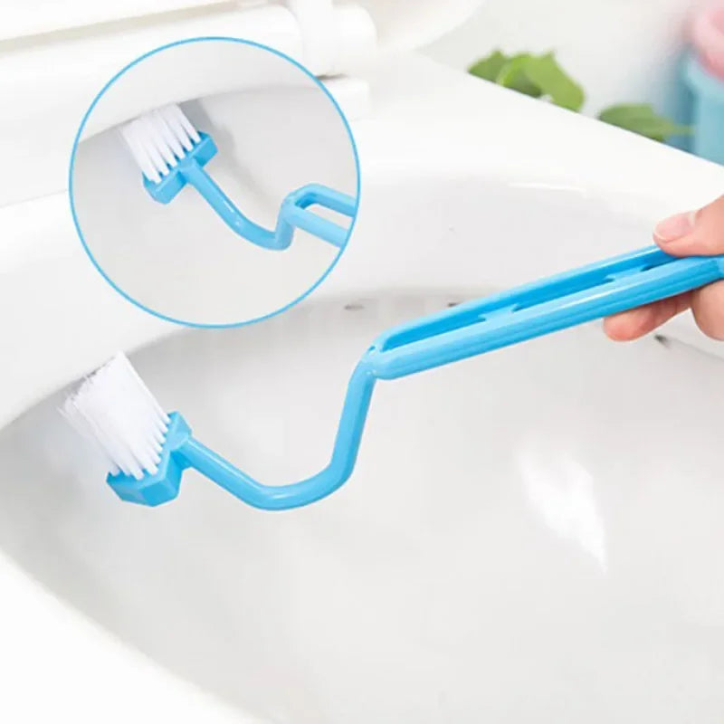 V-Shape Toilet Brush | Long Handle No Blind Spot Cleaner