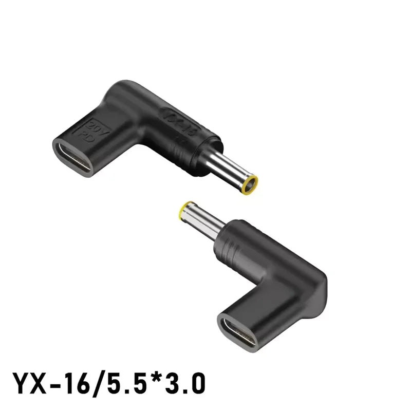 PD 20V100W Laptop Power Adapter Connector DC Plug USB Type C Female to DC Male Jack Converter for Hp Dell Asus Lenovo Notebook Peaceful Pleasures Health and Wellness 5.5-3.0mm