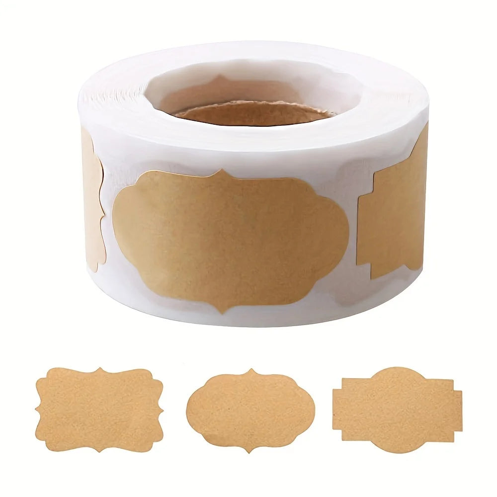 Rolled Labels Self-adhesive Paper Stickers Cosmetics Food Crafts