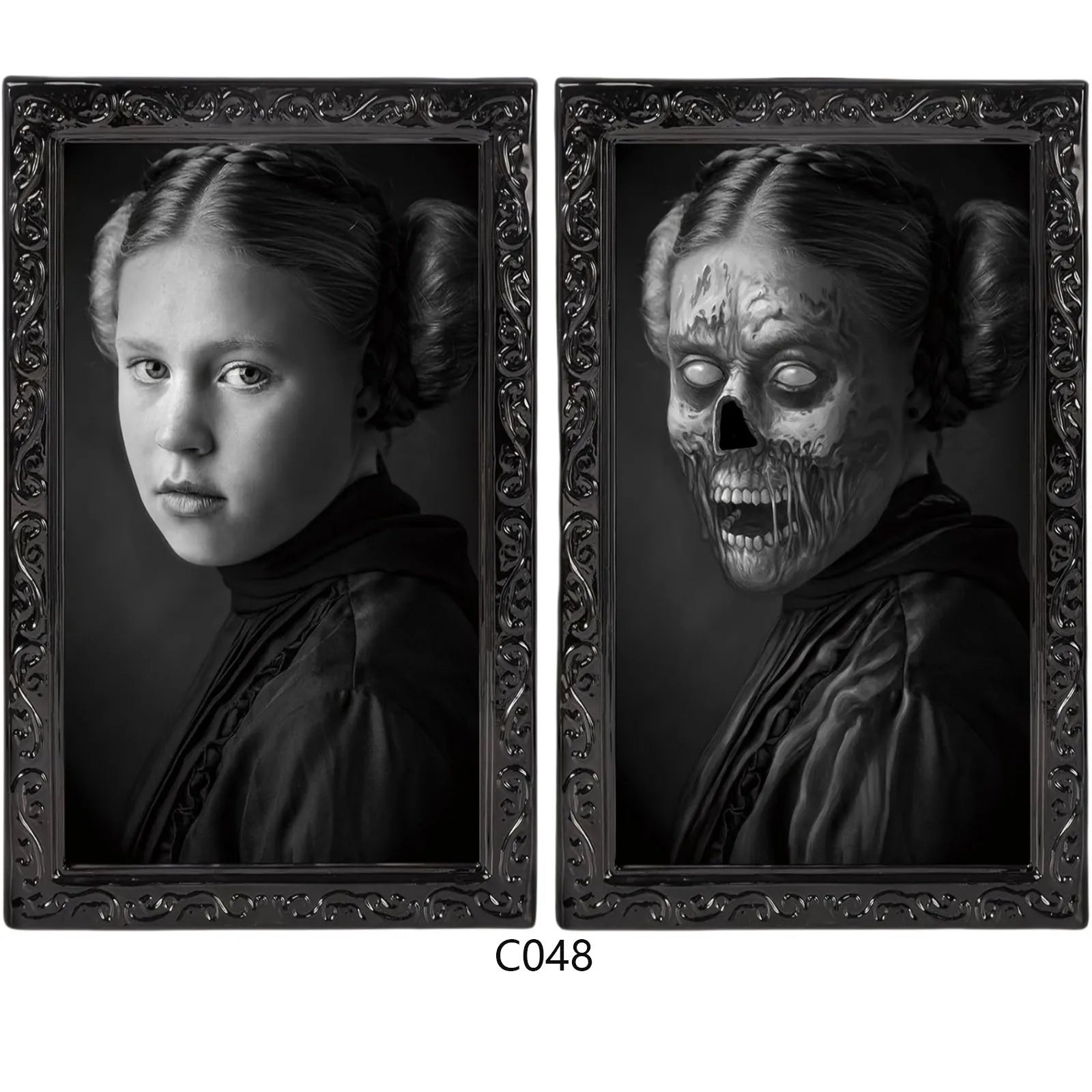 Halloween 3D Changing Face Portrait | Gothic Horror Wall Decor Halloween Wall Decor Peaceful Pleasures Health and Wellness