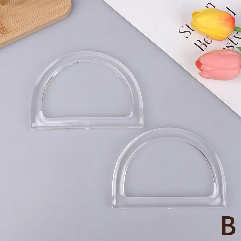 2Pcs D-Shape Bag Handles – DIY Purse & Crochet Bag Handles