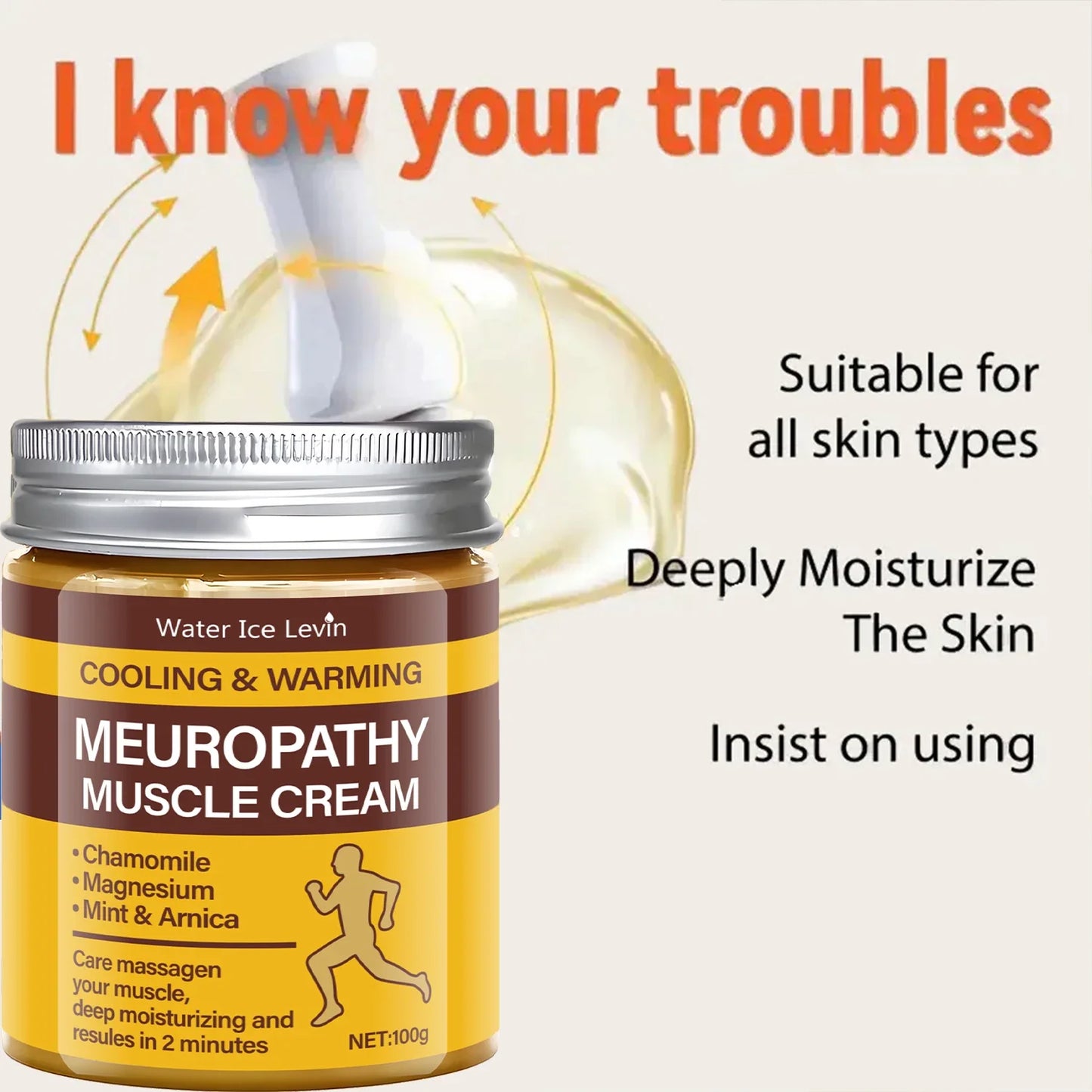 Cooling & Warming Body Cream with Chamomile & Magnesium | 100g
