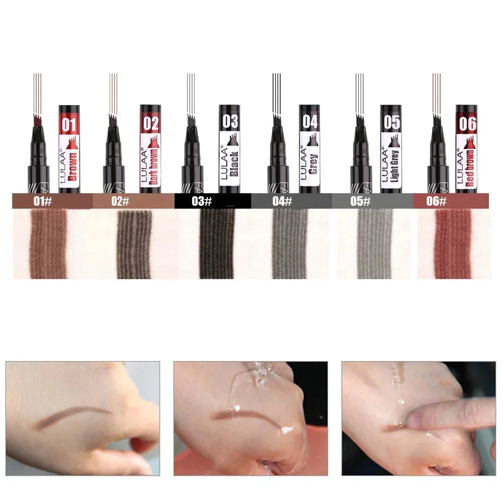 Waterproof Liquid Eyebrow Pencil | Long-Lasting 6 Shades