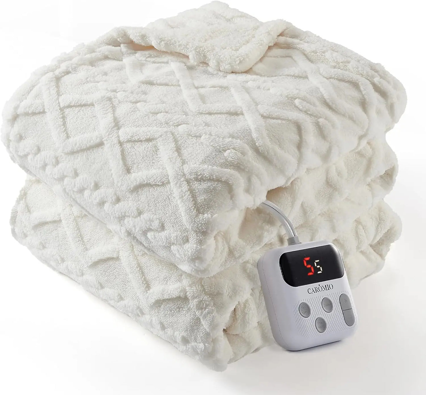 Electric Heated Blanket Twin Size – Sherpa, 10 Heat Levels, ETL Certified Electric Blanket Peaceful Pleasures Health and Wellness United States