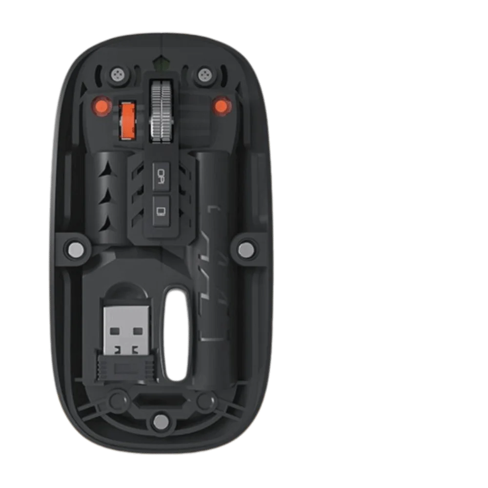 Silent Transparent Wireless Gaming Mouse | Type-C, 3-Mode