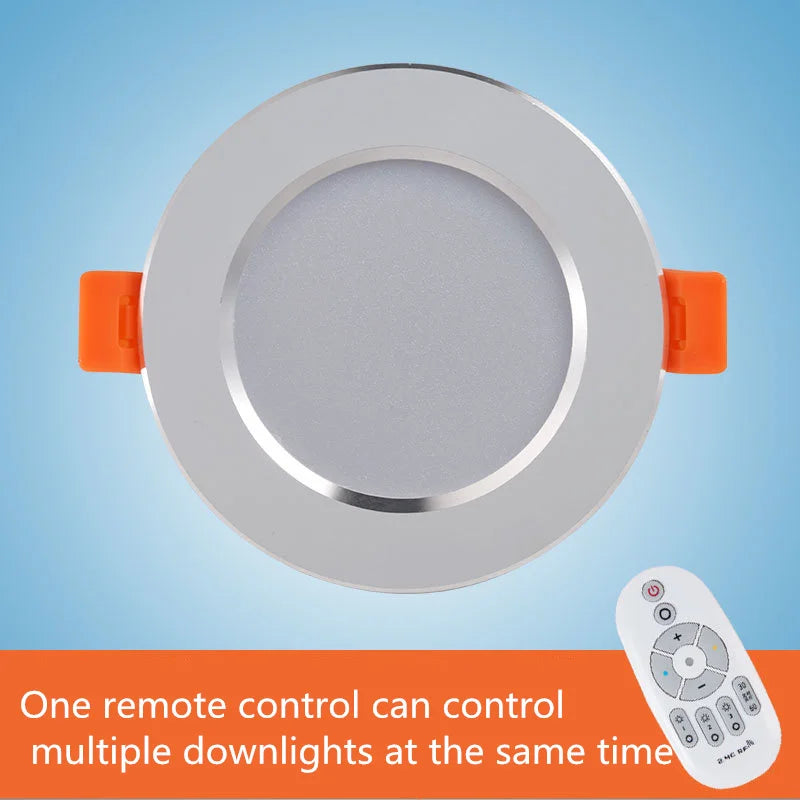 Dimmable LED Recessed Downlight + Remote | 6W 9W 12W 100–240V