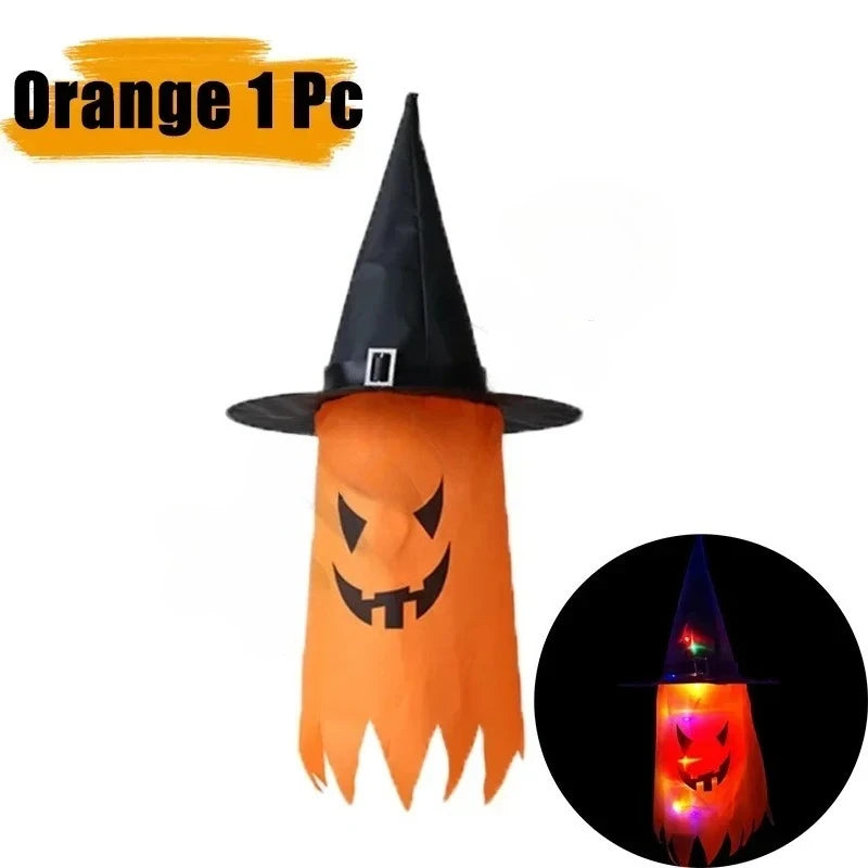 LED Light-Up Witch Hat | Halloween Glow Cosplay Costume