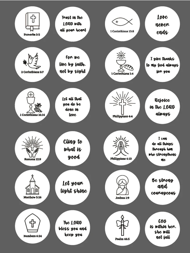 24-Pack Christian Bible Verse Keychains – Bulk Religious Gifts