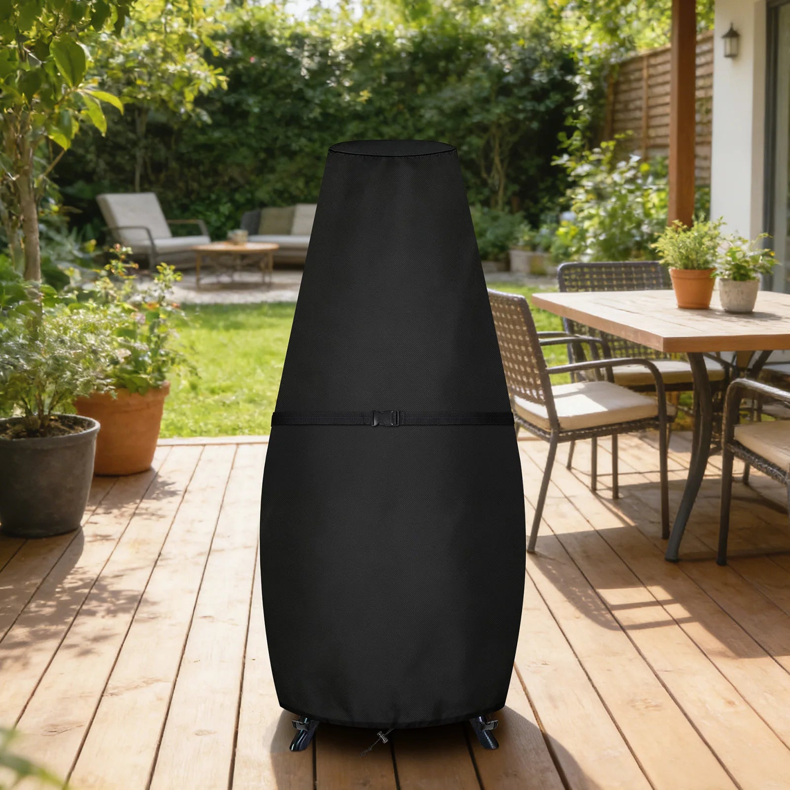 Large Chimenea Cover Waterproof Fireplace Covers Windproof Anti-UV Heavy Duty Oxford Fabric Outdoor Garden Patio Heater Covers Peaceful Pleasures Health and Wellness