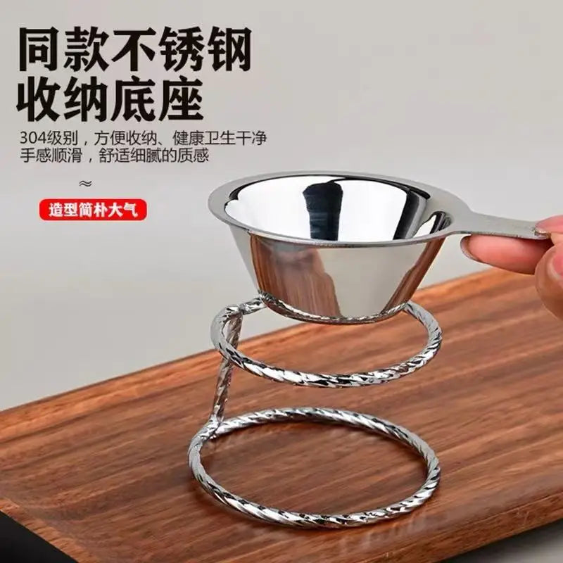 Tea drain 304 stainless steel tea filter tea filter high-end tea filter tea set accessories tea filter Peaceful Pleasures Health and Wellness