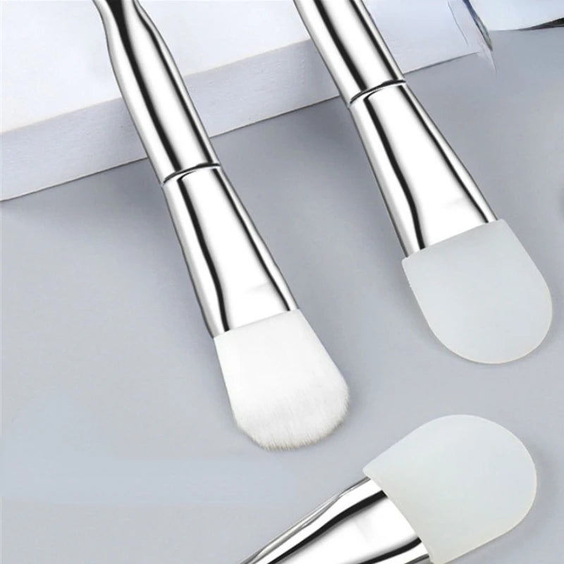 Double-Ended Silicone & Bristle Face Mask Brush | Beauty Tool
