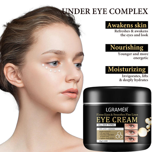 LGRAMER Eye Bag Removal Cream | Collagen, Dark Circles & Firming Under Eye Cream Peaceful Pleasures Health and Wellness Default Title
