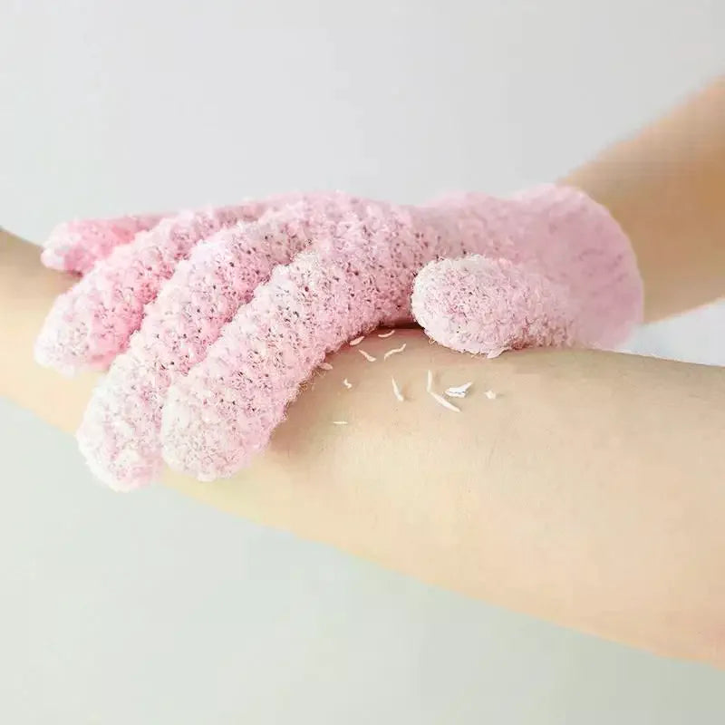 Exfoliating Bath Gloves – Soft Sponge Shower Gloves for Smooth Skin Exfoliating Bath Gloves Peaceful Pleasures Health and Wellness