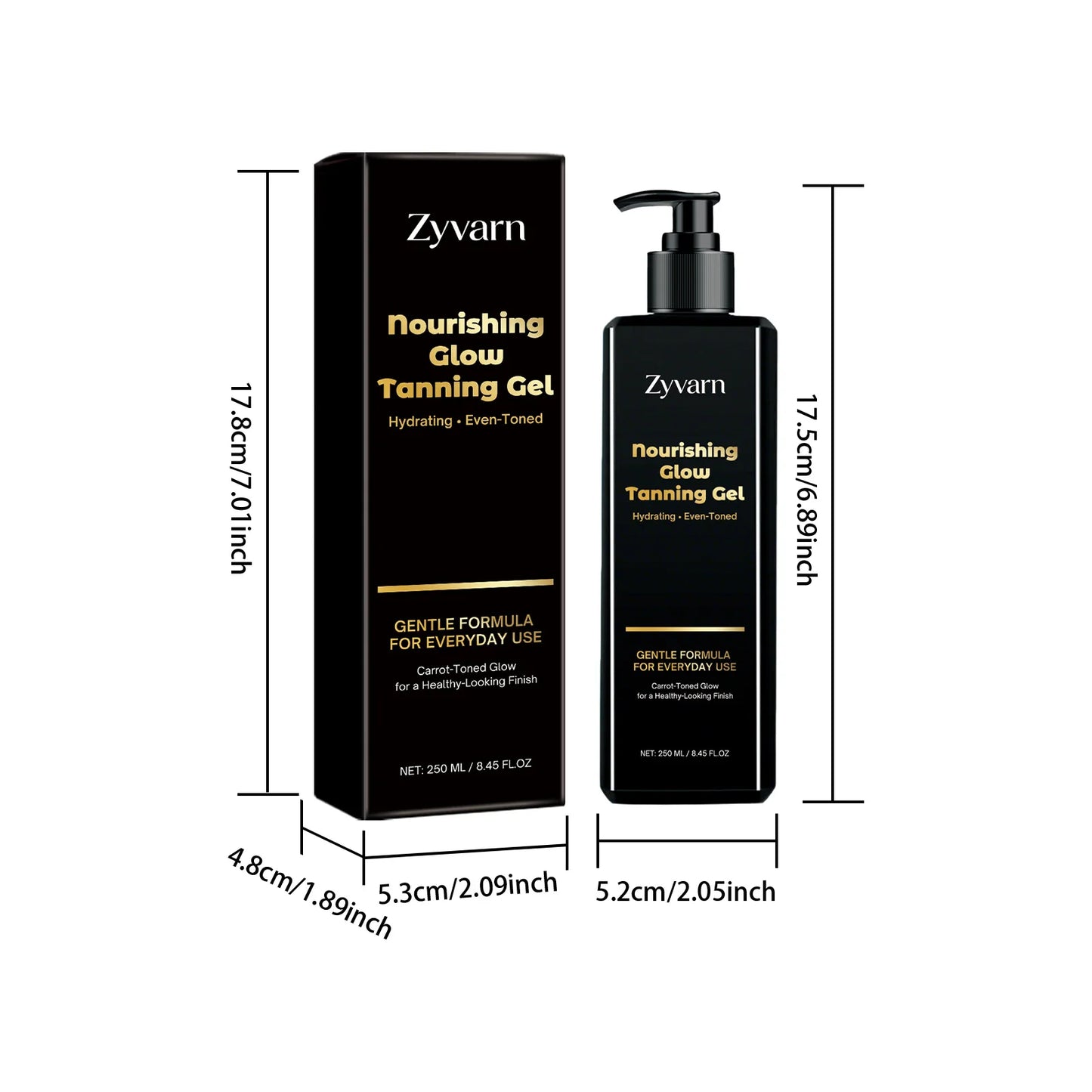 Sunless Self-Tanning Bronzing Gel with Carrot Extract – 250ml