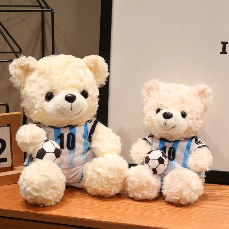 Soccer Teddy Bear Plush Toy | Football Fan Gift 23cm
