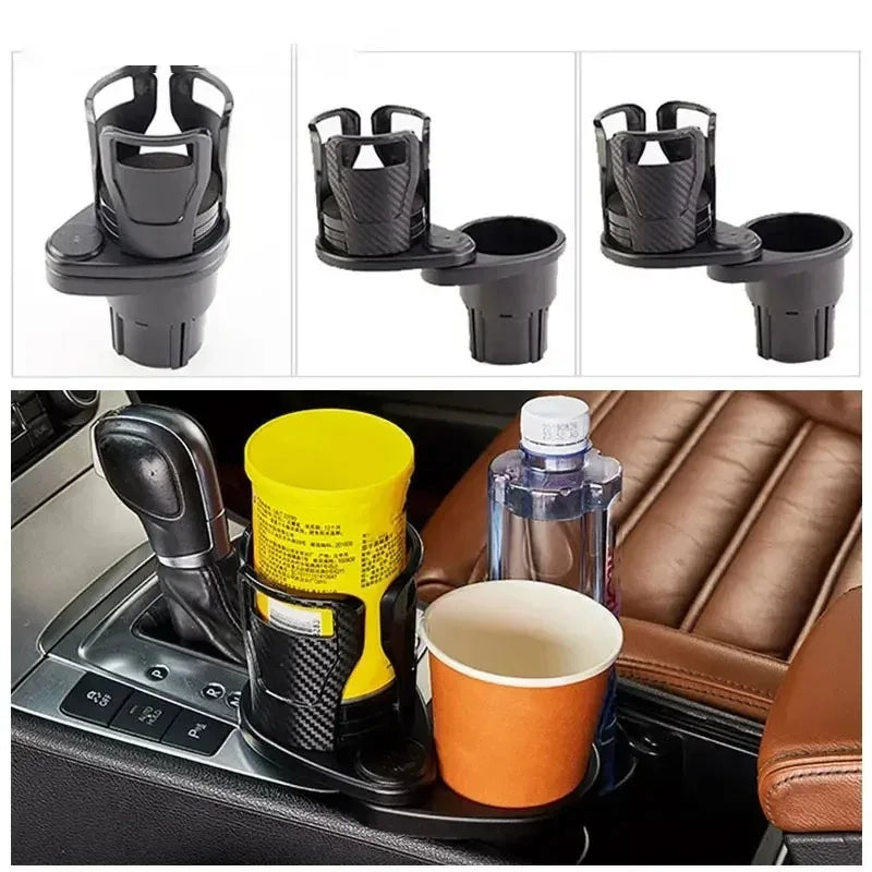 Car Cup Holder Expander For Car Adapter Adjustable Multifunctional Dual Cup Holder With Phone Holder Aromatherapy Organizer Peaceful Pleasures Health and Wellness