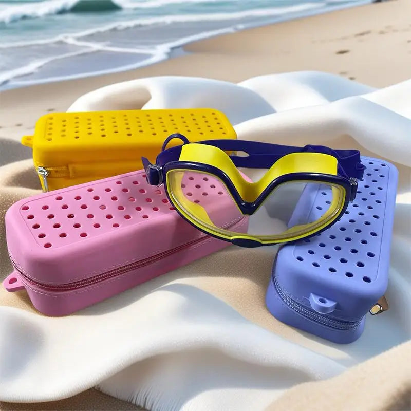 Silicone Swim Goggle Case | Breathable Protective Storage Bag