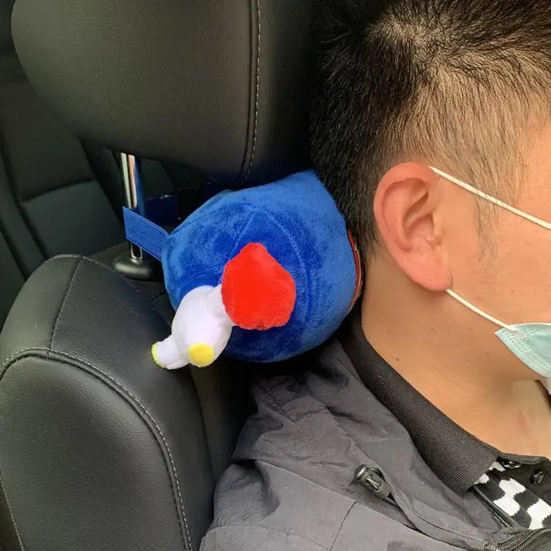 NOS Bottle Car Neck Pillow – Plush Headrest Cushion Support