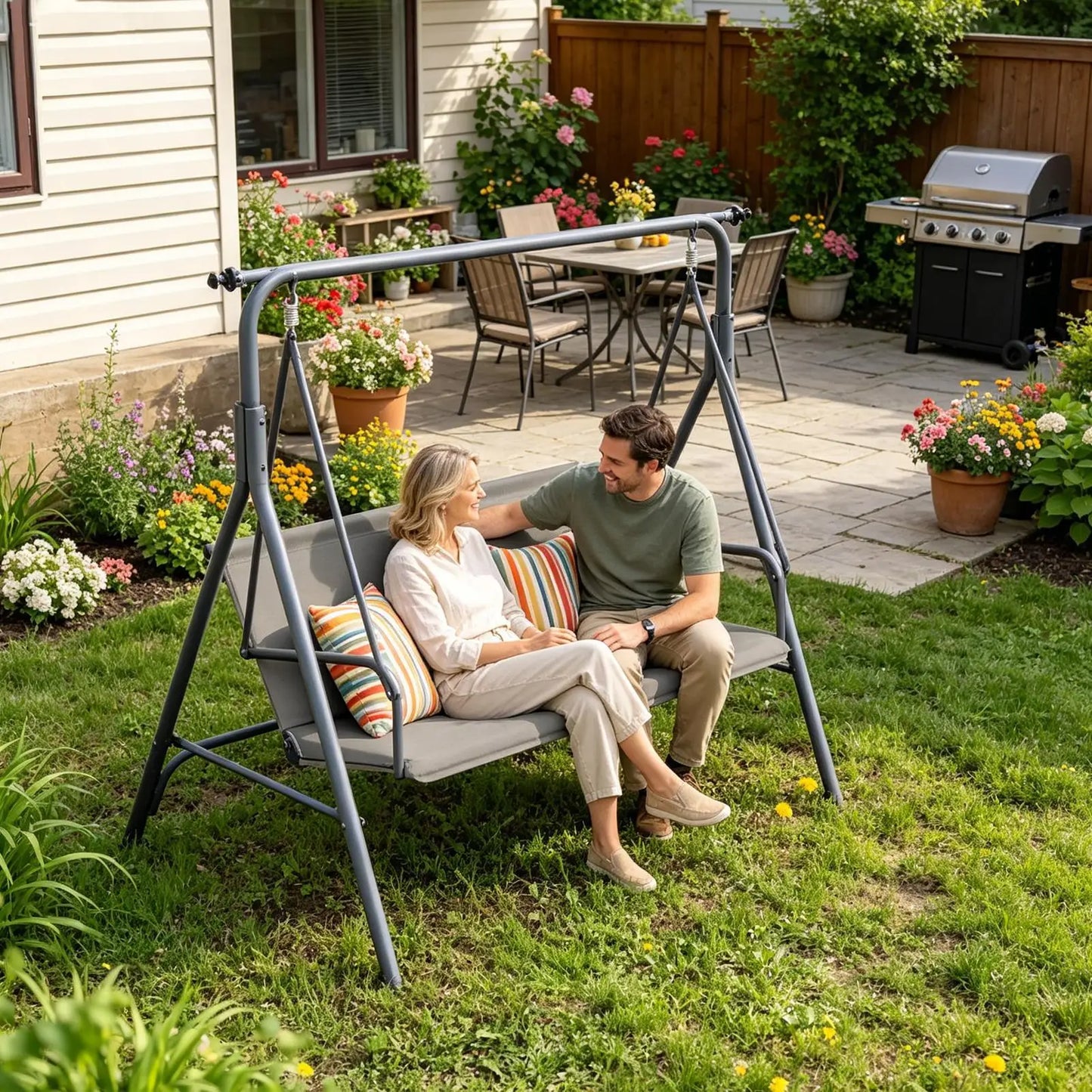 600D Oxford Waterproof Anti-UV Outdoor Swing Seat Cover