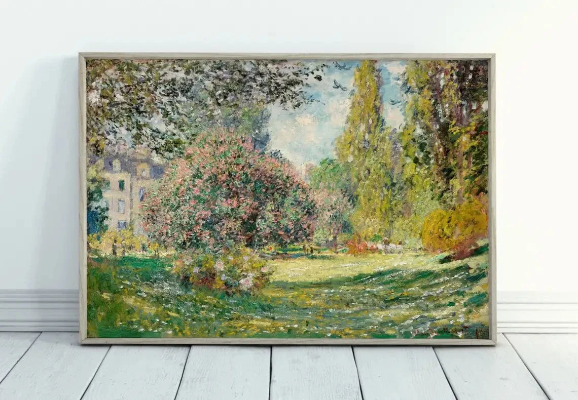 Modern Abstract Landscape Wall Art Famous Monet Canvas Painting Nordic Poster Print Picture for Living Room Home Decorative Gift Peaceful Pleasures Health and Wellness 23 20X30cm Unframed