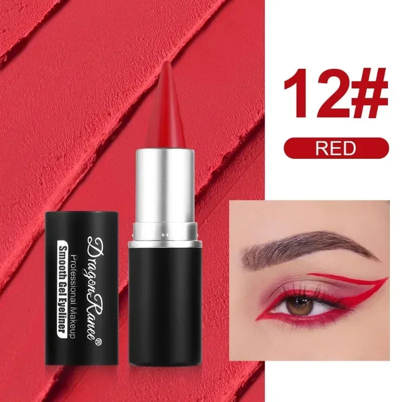 High Pigment Matte Waterproof Gel Eyeliner Pencil | Multi-Color