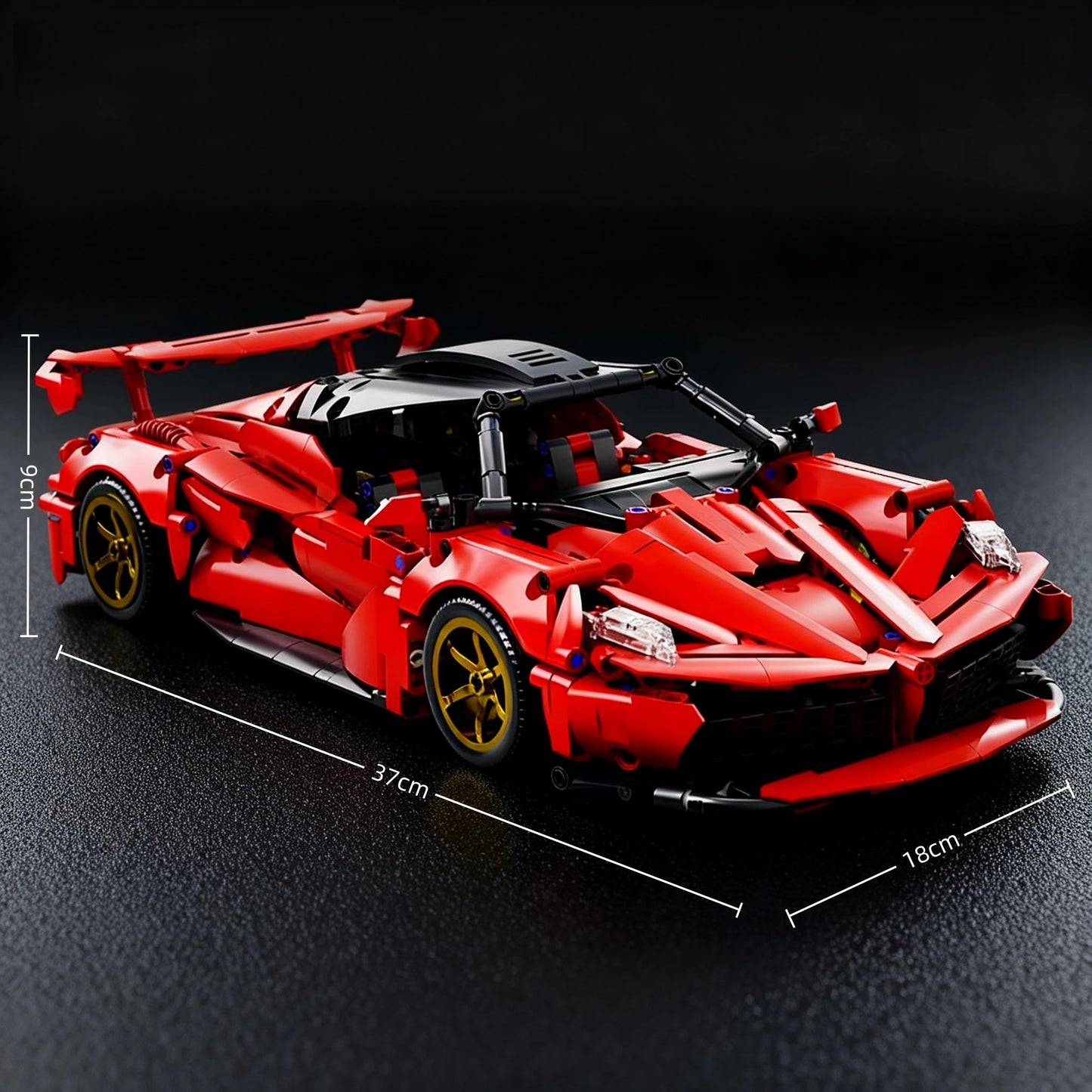 1000+pcs MOC Technical Compatible Ferrari Laferrari Supercar Building