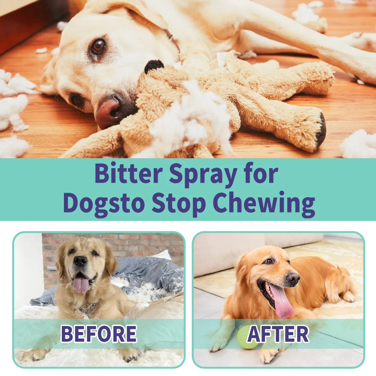 Bitter Apple No Chew Spray Dogs Pet Safe Training Aid Stop Furniture