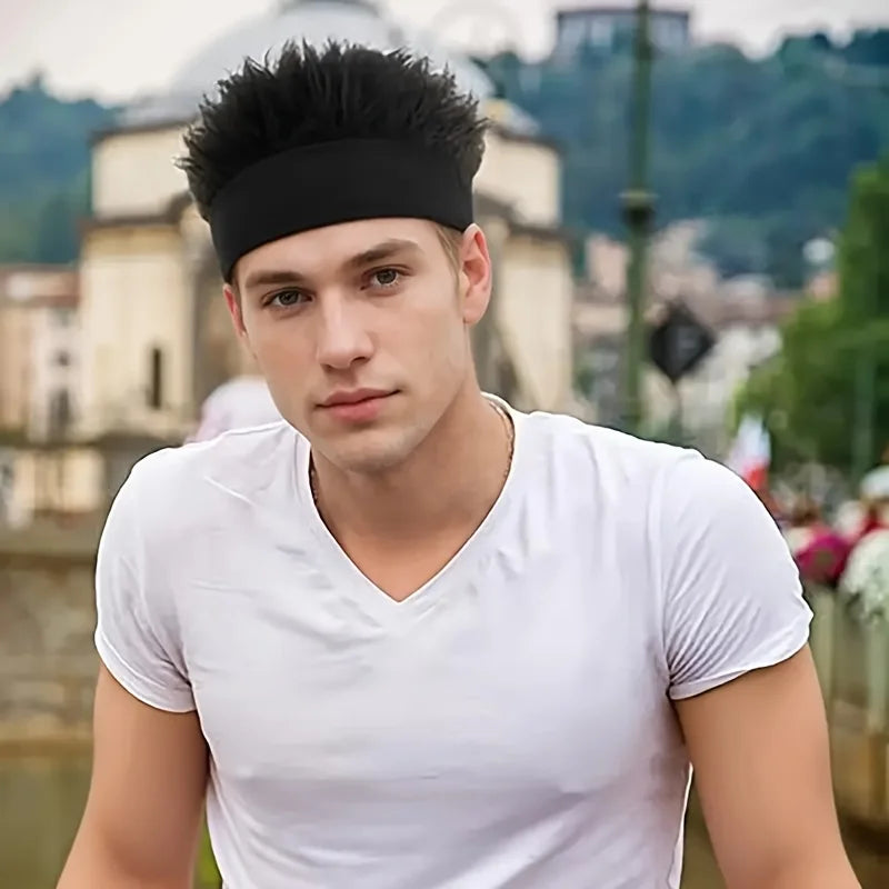 Novelty man's hairpiece hat, unique man's hairpiece knitted hat, hip-hop fashion snap-back hat, man's party cosplay accessory Peaceful Pleasures Health and Wellness