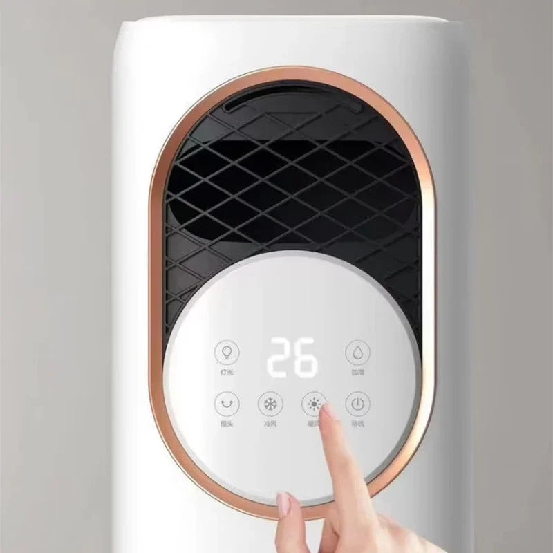 2-in-1 Mist Fan & Heater | Portable 220V Evaporative Air Cooler