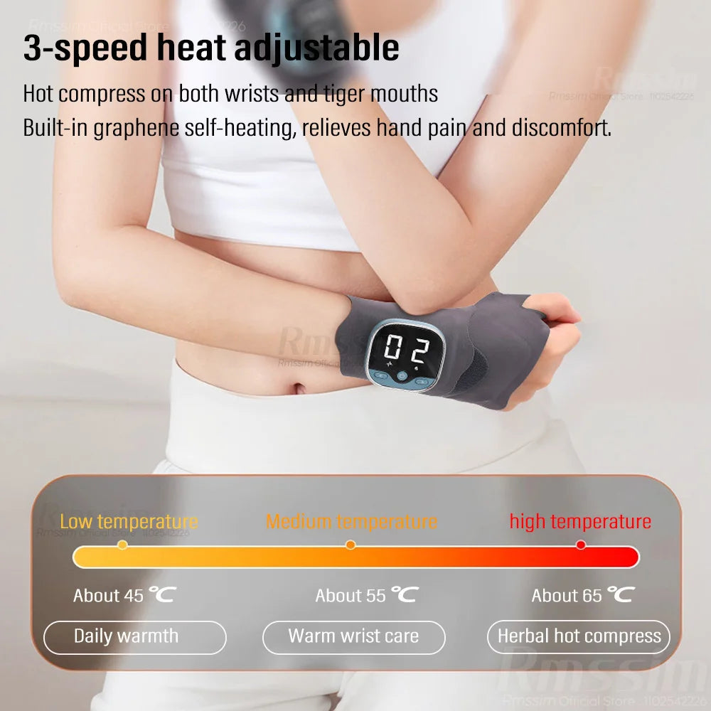 EMS Heated Wrist Massager Brace – Compression Support