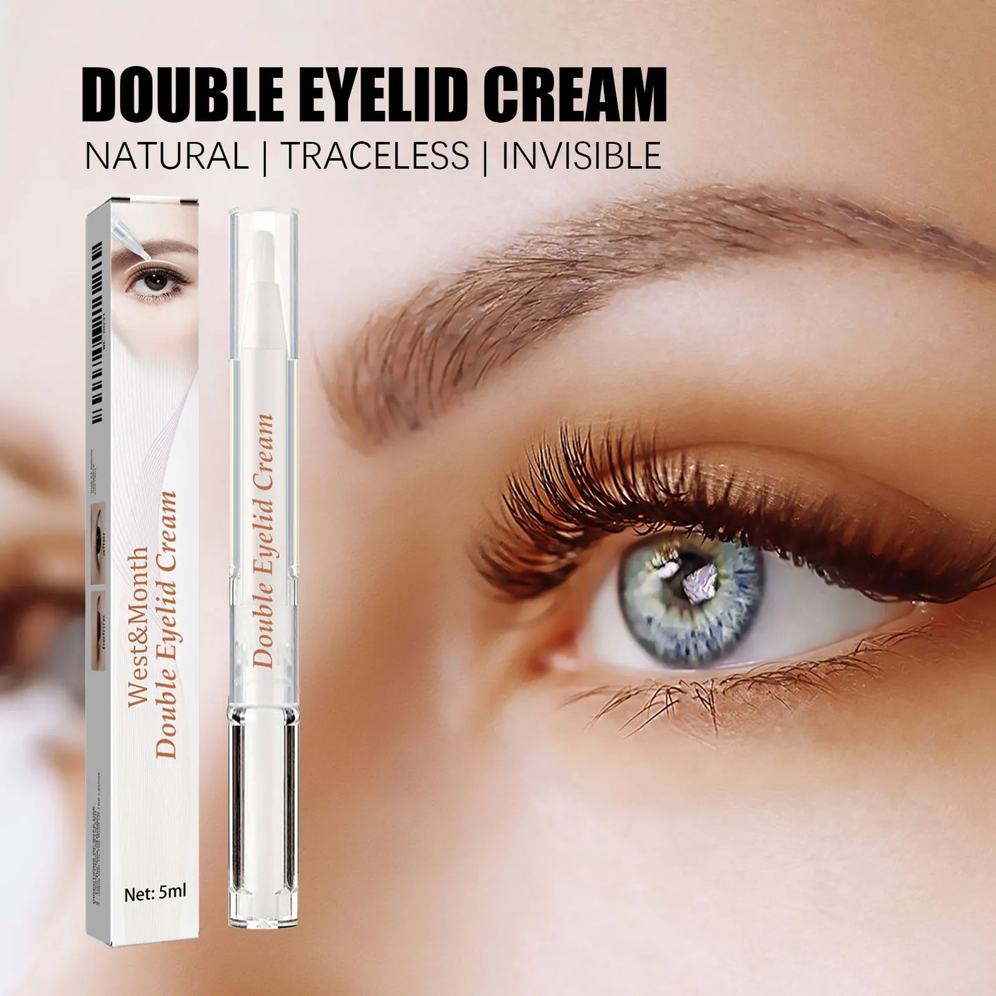 WEST MONTH Double Eyelid Setting Cream – Waterproof & Natural